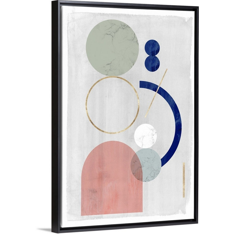 «Joy et philosophie II», reproduction sur toile, H 20 po x l 14 po x P 1,75 po, Cadre noir