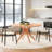 47.2" Solid Wood Round Dining Kitchen Table For 4-6 People With Intersecting Pedestal Base-98405872-98405874