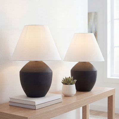 Ralf 20.5" Minimalist Scandinavian Resin/Iron LED Table Lamp