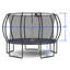 YC 12FT trampoline citrouille - noir rouge