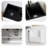 30-inch Laundry Sink With Standing Storage Cabinet & Hot/cold Faucet, Kitchen Utility Sink Cabinet With Stainless Steel Double Sinks & Drain Basket, Pull-out Faucet