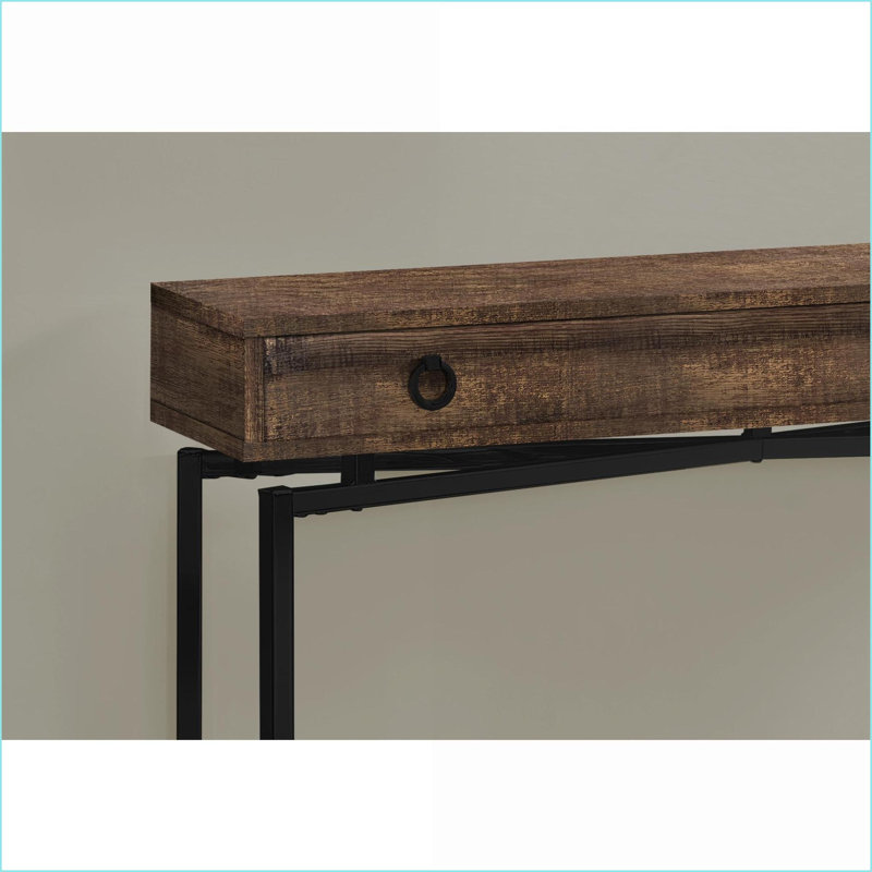 Table basse en métal chromé brillant avec tiroir de rangement - Table d'appoint peu encombrante pour le salon et amp; Chambre à coucher