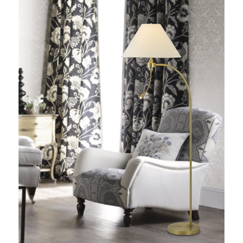 Lampe sur pied arquée 67,5 po Lyeland, Doré