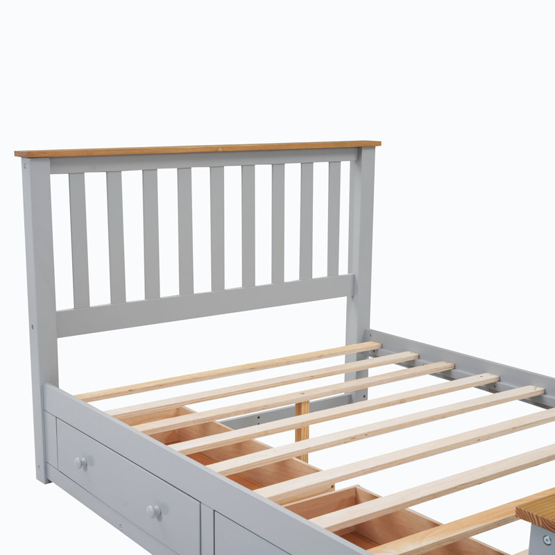 Leshunda Wood Platform Bed With Drawers