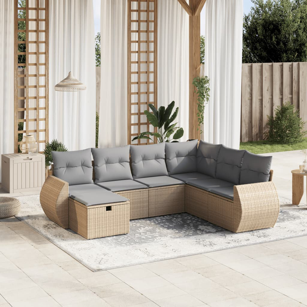 Gartensofa mit Kissen