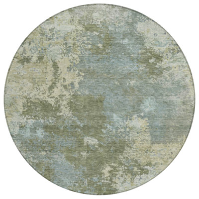 Machine Washable Indoor/Outdoor Earleville ACN2364 Abstract Rug
