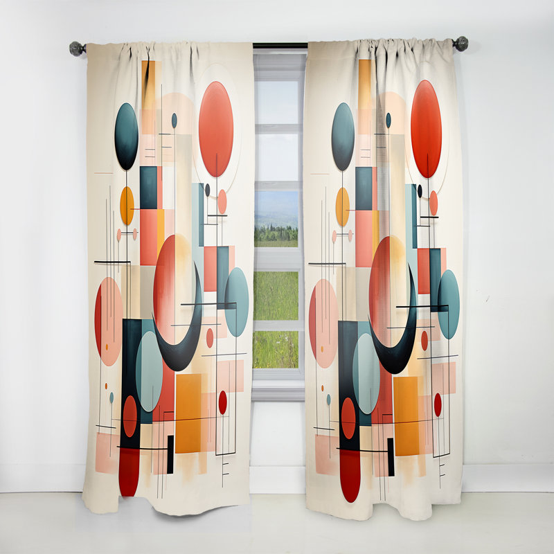 Rideau obscurcissant Balabak - Modern Shapes, L 52 po x L 95 po