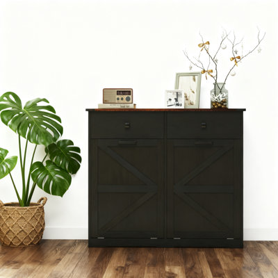 Armoire poubelle Farmhouse Double Tilt-Out