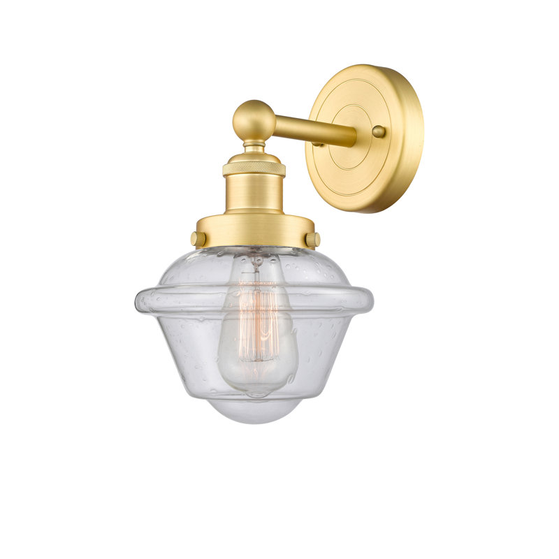 Wimer Armed Sconce, Seedy, Satin Gold