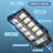 Solar Lights Outdoor, IP66 Waterproof Street Lights Outdoor, 6500K Dusk to Dawn Solar Security Flood Lights Motion Sensor with Remote Control for Yard, Entryway Garage, Porch(Set of 2)