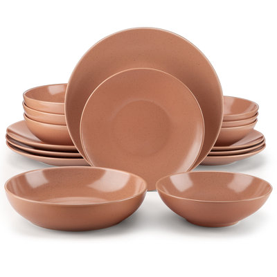 Karsabe Stoneware Dinnerware Set 16 Piece - Service for 4