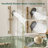 Bathroom Faucet Set With Round Handheld Shower-120233235