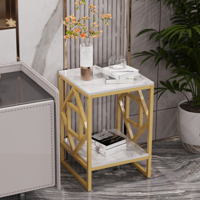 Alvilde Side Table with Storage