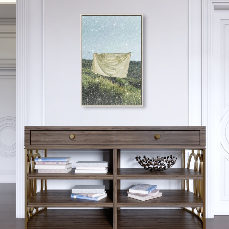 Floating Cotton I Print by Oliver Gal, 16"H x 11"W, Silver Floater Frame