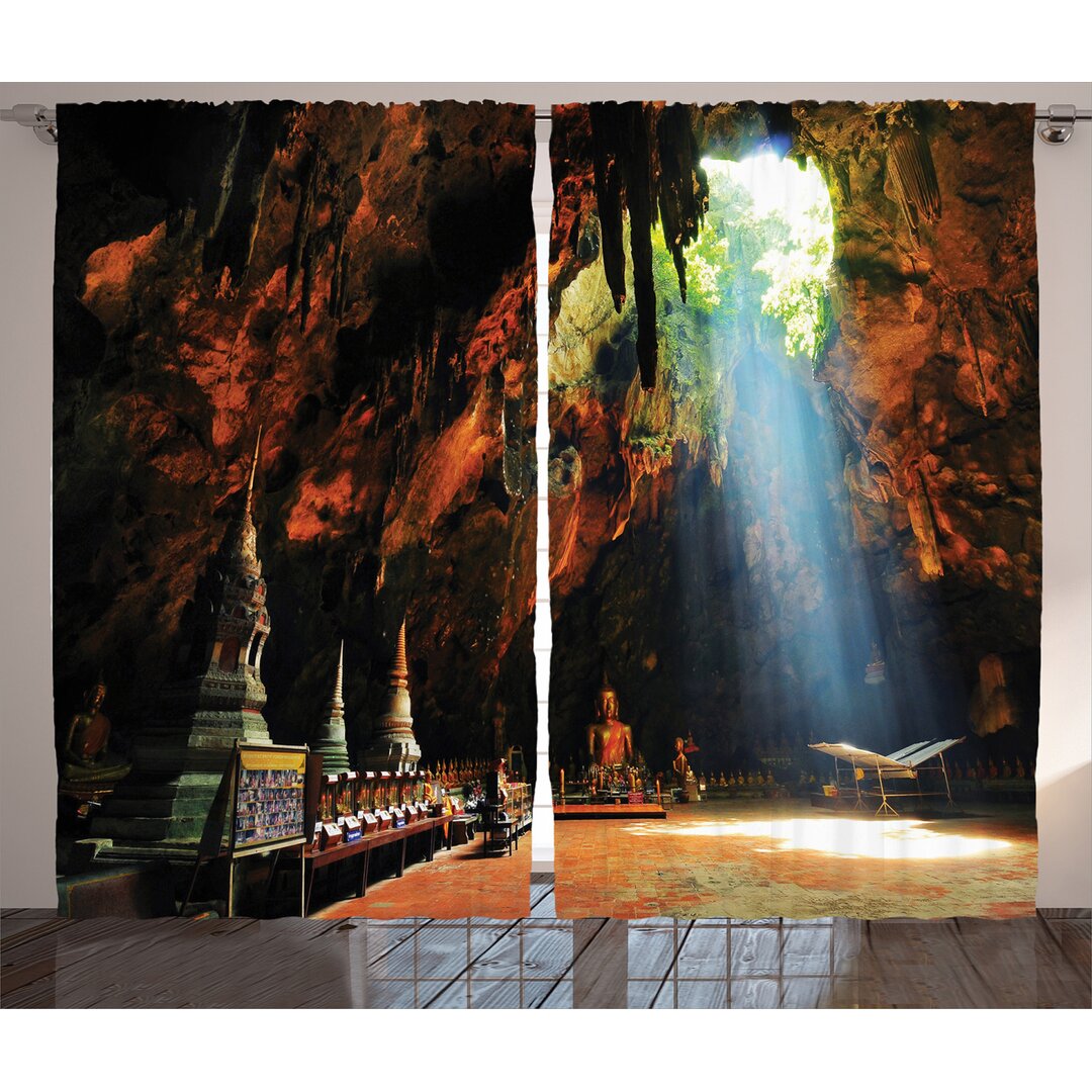 Rustikaler Vorhang, Tham Khao Luang Cave, Bunt, Mehrfarbig