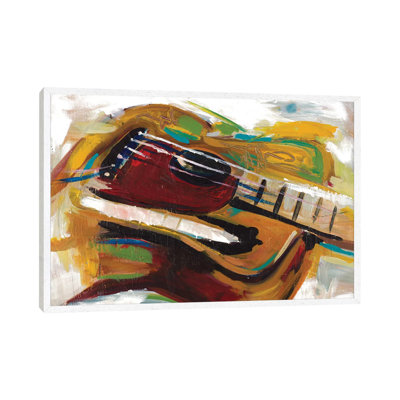 Colorful Guitar by Andy Beauchamp - Painting on Canvas