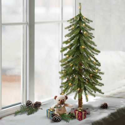 36' Lighted Pine Christmas Tree