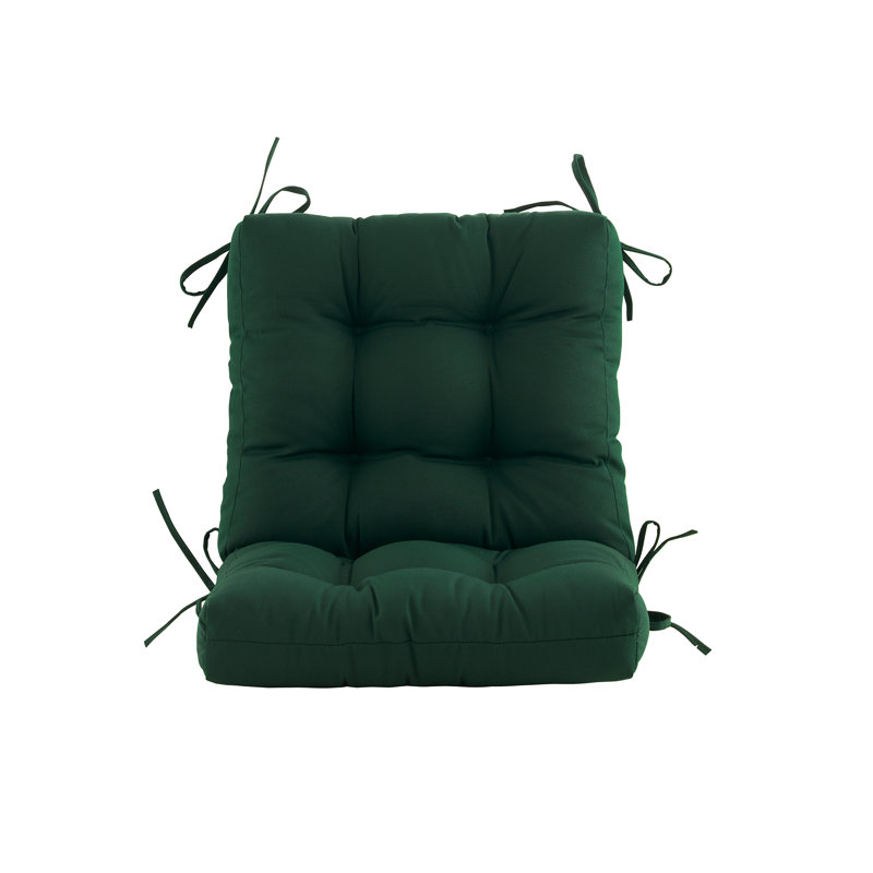 Outdoor 4'' Seat / Back Cushion, Dark Green