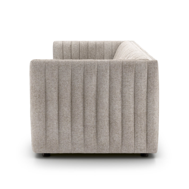 Augustine 97" Sofa, 26.5" H x 97" W x 35" D, Palermo Drift Genuine Leather