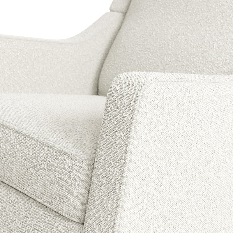 Chaise berçante Pasadena, Bouclé ivoire