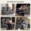 Fauteuil inclinable manuel avec porte-gobelets, port USB, causeuse inclinable avec console, tiroir et accoudoirs-842045846