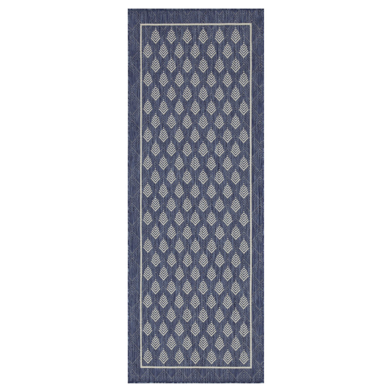 Sunshine GC_HAR2007 Blue Indoor/Outdoor Area Rug, Rectangle 7'10" x 10'3"