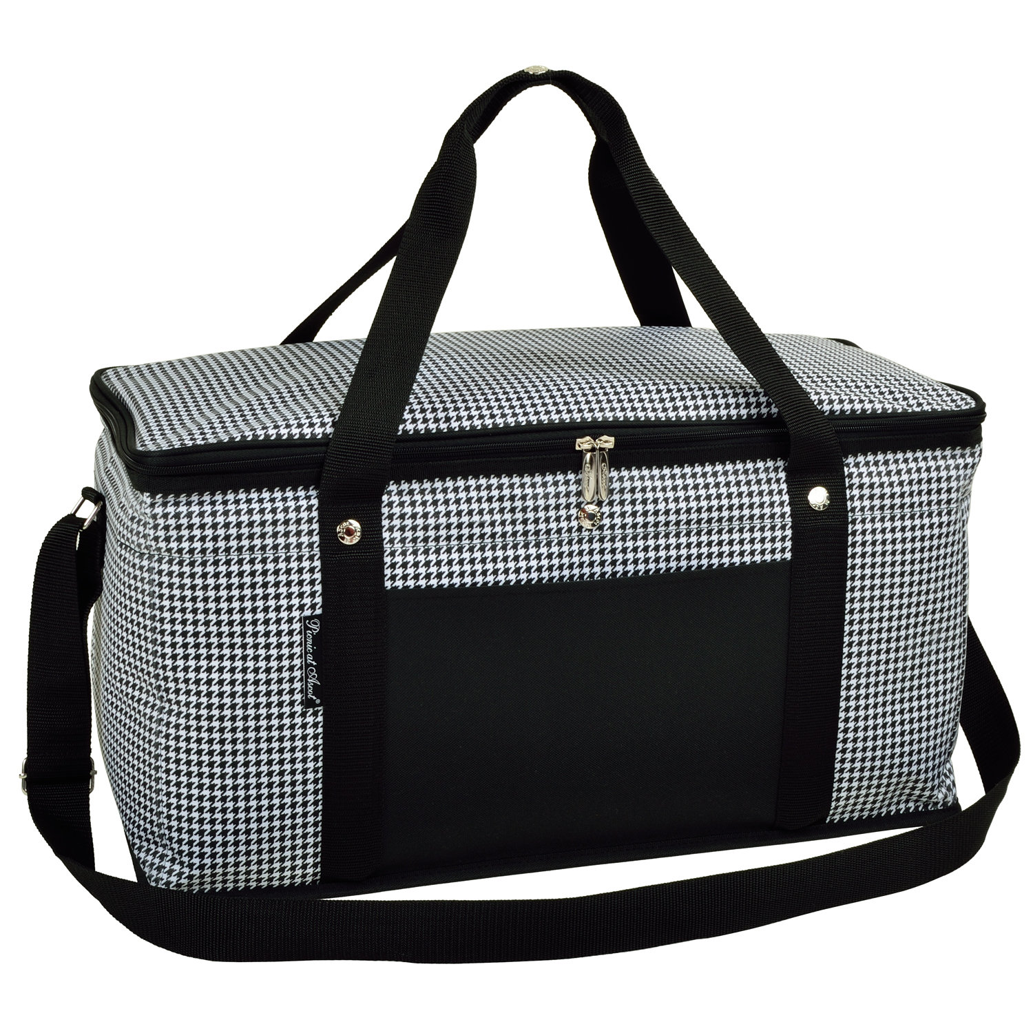 Picnic at Ascot Houndstooth Picnic At Ascot Pop Up Cooler , Black And