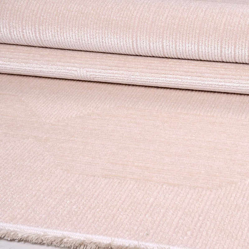 Modern Cream Machine Washable Non-Slip Area Rug, Rectangle 2'8" x 5'