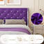 Ensemble de lit 3 pièces en cuir PU ou en velours et table de chevet DEL-233360760-233360764