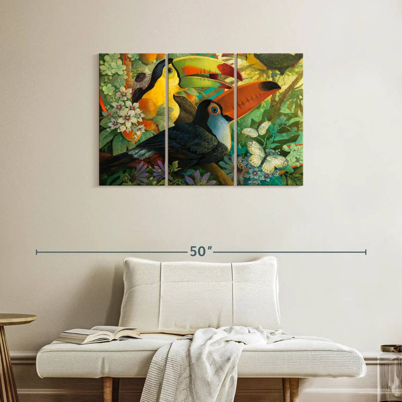 Brampt Toucan Interlude, 24" H x 38" W