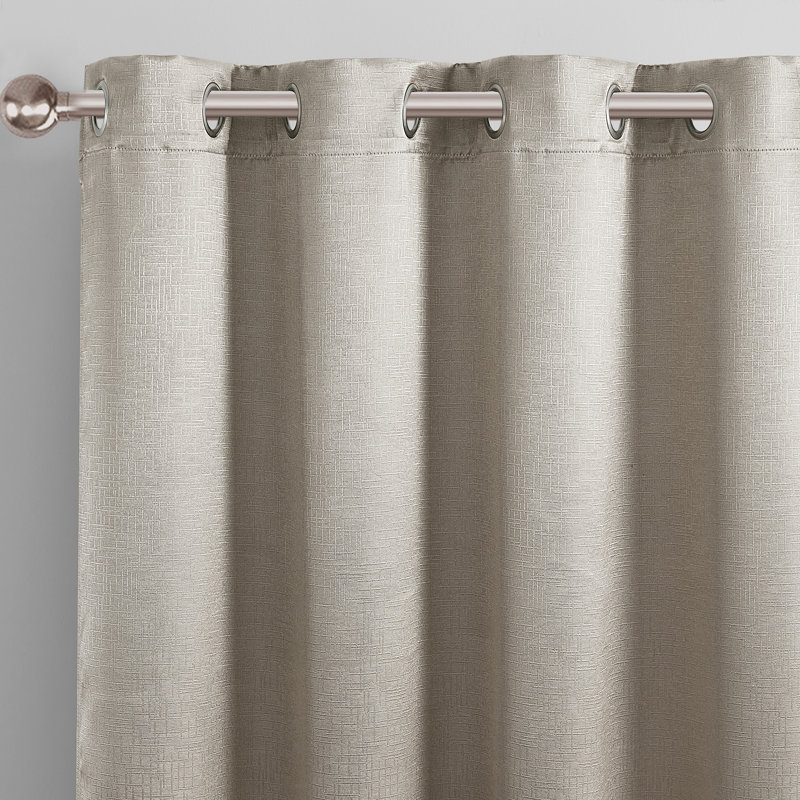 Blackout Single Curtain Panel, Silver, 52" W x 90" L