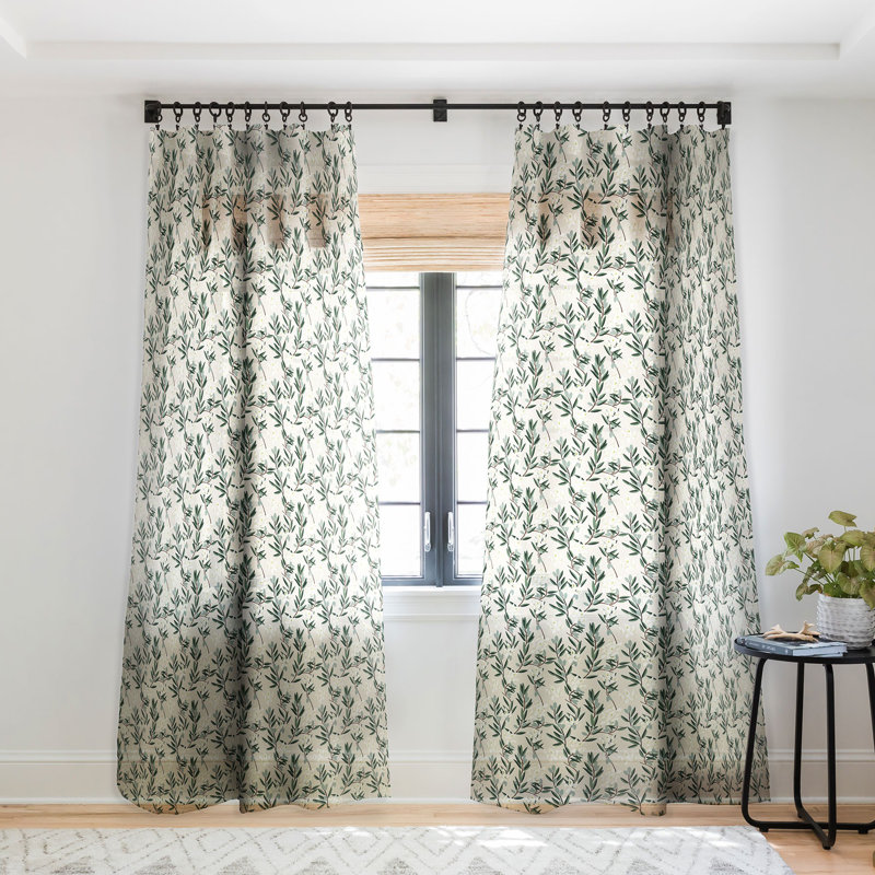 Panneau de rideau transparent Meggie Holli Zollinger, 50 po x 84 po