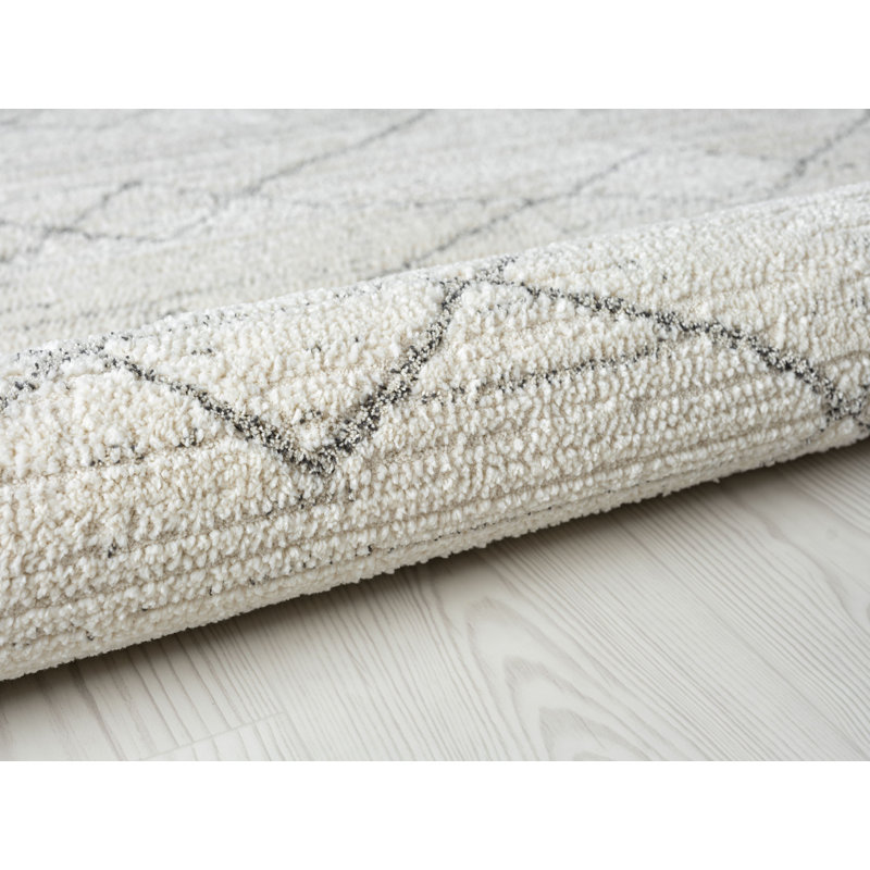 Tapis Maresia Lines, ivoire, Rectangle 5 pi 3 po x 7 pi 3 po