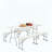 Foldable Picnic Table and Bench Set