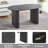 Modern Farmhouse Extendable 59.06" to 90.55" Table Dining Set for 4-8-699640342-699640336-699640338