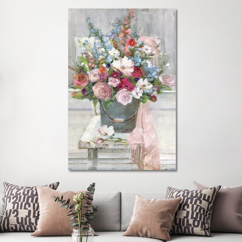 «Sit Down for a Spell» par Sally Swatland - reproduction d'art, Pas de tapis, H 60 po x l 40po x P 1,5 po, Toile tendue