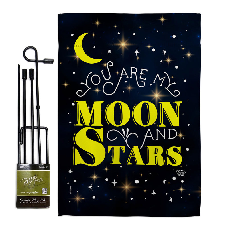 Double Sided 18.5'' H x 13'' W Polyester Flag Set