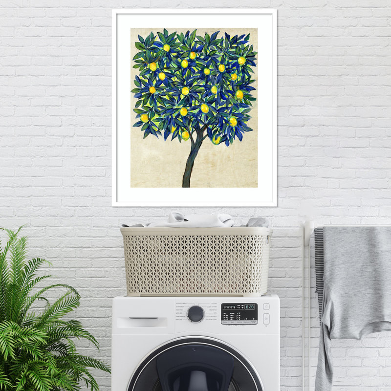 Lemon Tree Composition II by Tim Otoole, Gray, 33.17" H x 27.8" W x 0.88" D