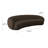 Tov Furniture Kendall Chocolate Brown Velvet 120 Inch Sofa-861952339