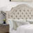 Linen Upholstered Bed with Adjustable Headboard and Button Tufting-373449955-373449983