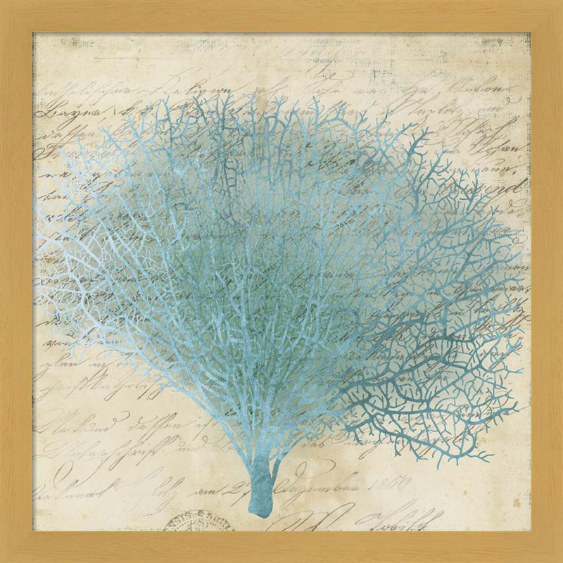 «Blue Coral III» par Posters International Studio, art mural encadré