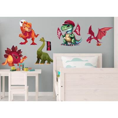 Arizona Cardinals Dinosaurs Wall Decal Pack