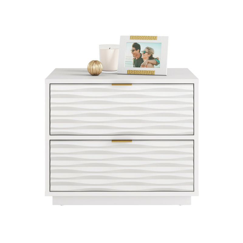 Side Table, White Finish