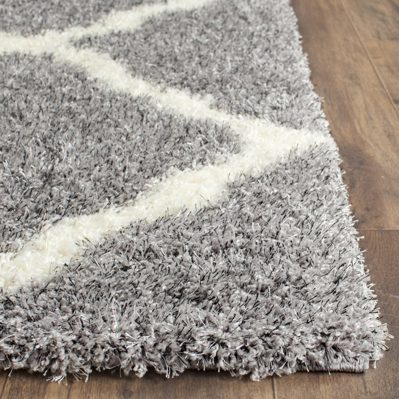 Bertl Shag Performance Geometric Rug, Square 6'7"