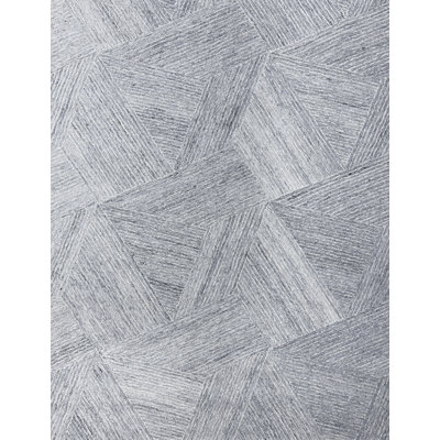 Marut Hand Tufted Abstract Area Rug in Light Gray