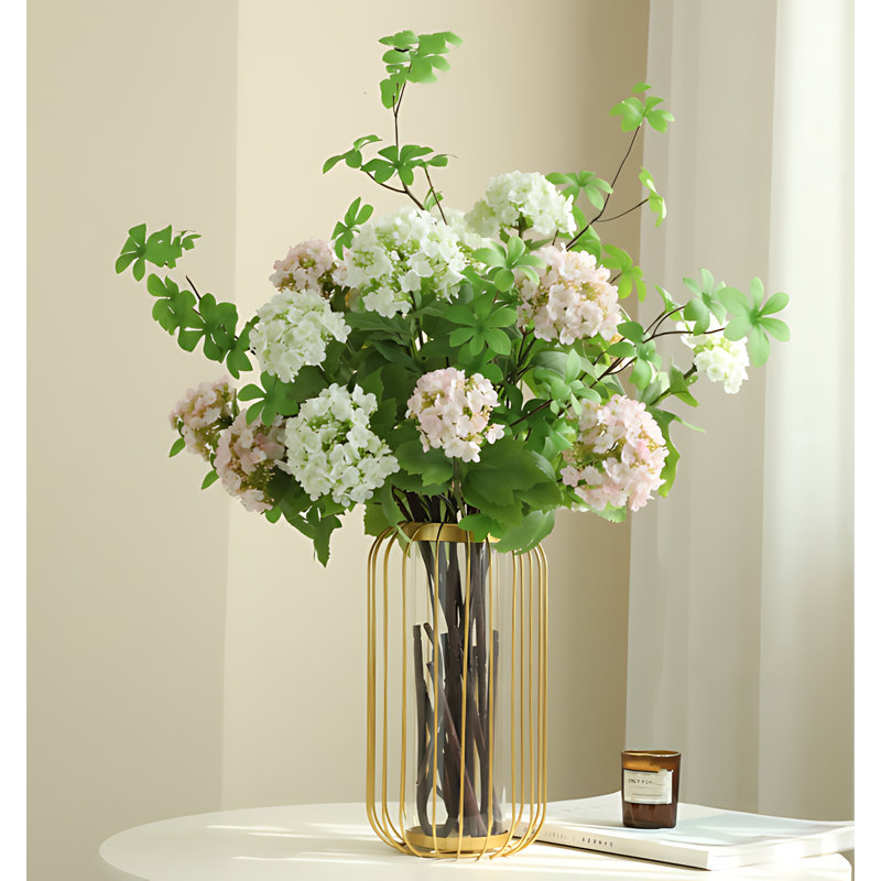 Hydrangea Arrangement, White/Pink