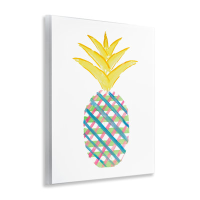 Art mural à carreaux à motif ananas par Julie DeRice