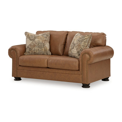 Abbigale 74'' Faux Leather Loveseat