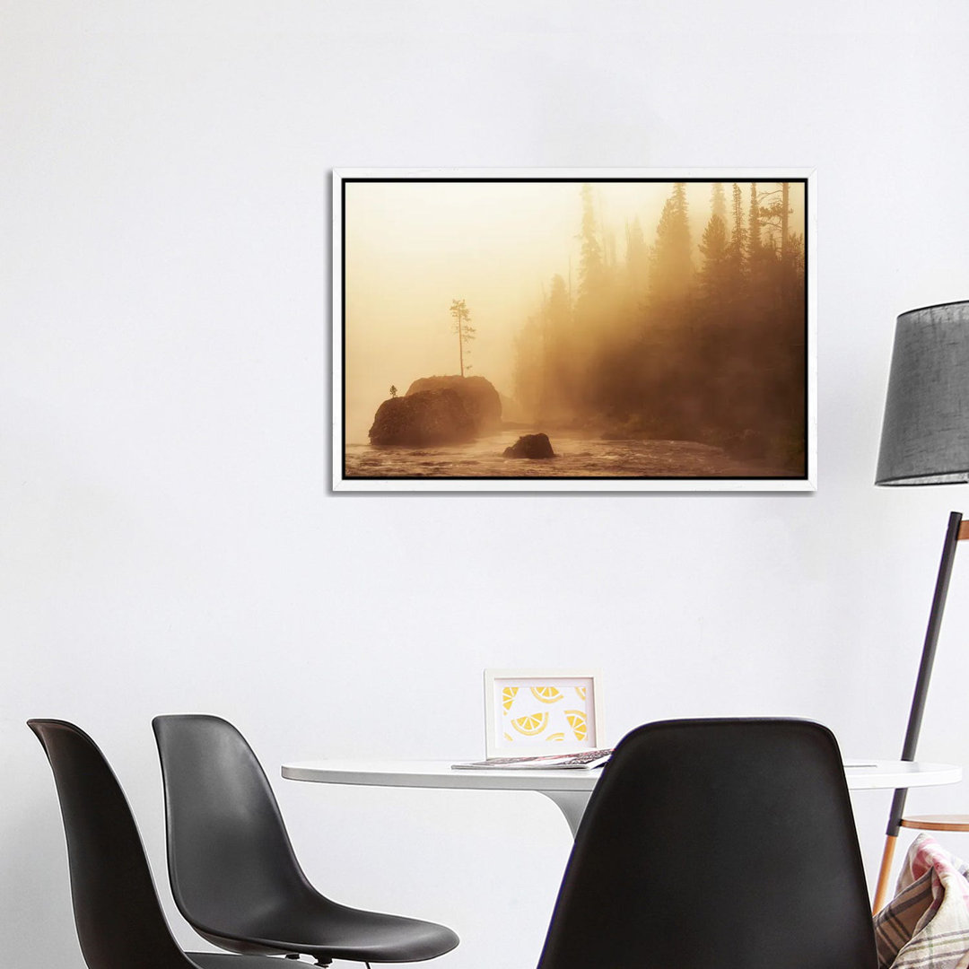 Rock Tee And Fog von Dennis Frates - Gallery-Wrapped Canvas Giclée on Canvas