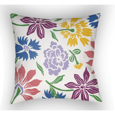 Moody Floral Throw Pillow